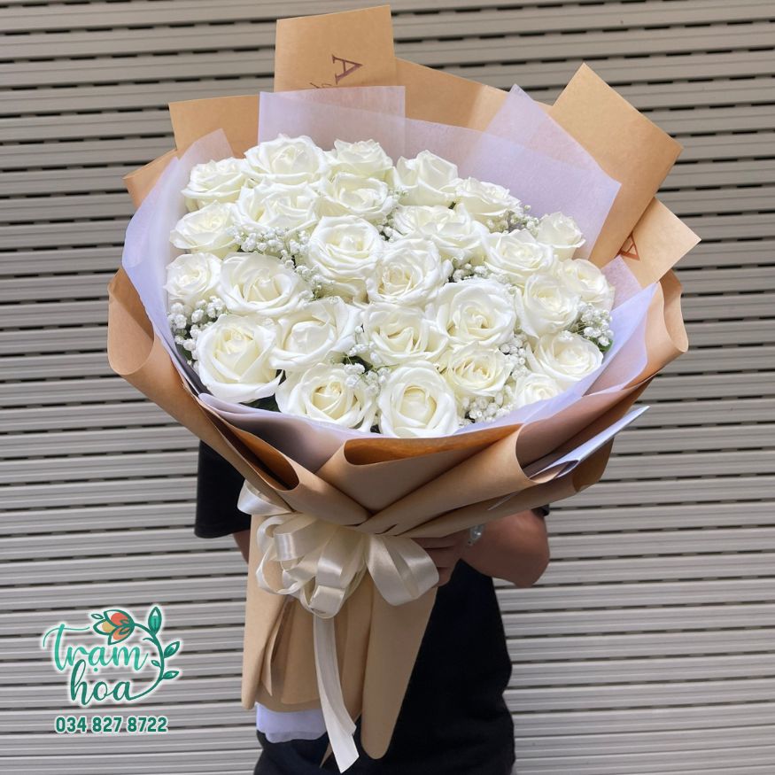 Hoa hồng trắng - thiên sứ tượng trưng cho tình yêu