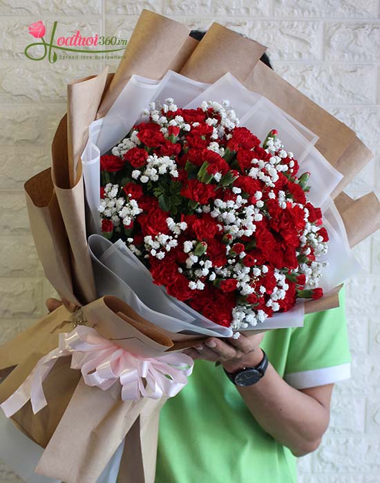 Hoa sinh nhật cẩm chướng tuyệt đẹp