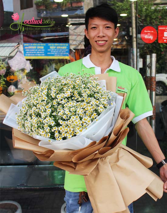 Bó hoa cúc tana mừng ngày phụ nữ Việt Nam - Vẻ đẹp ngây thơ